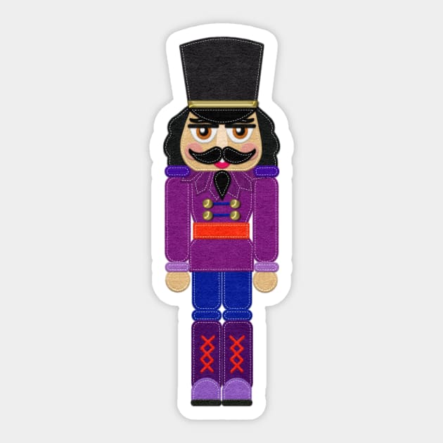 Felt Look Nutcracker III | Cherie's Art Original (c)2020 Sticker by CheriesArt